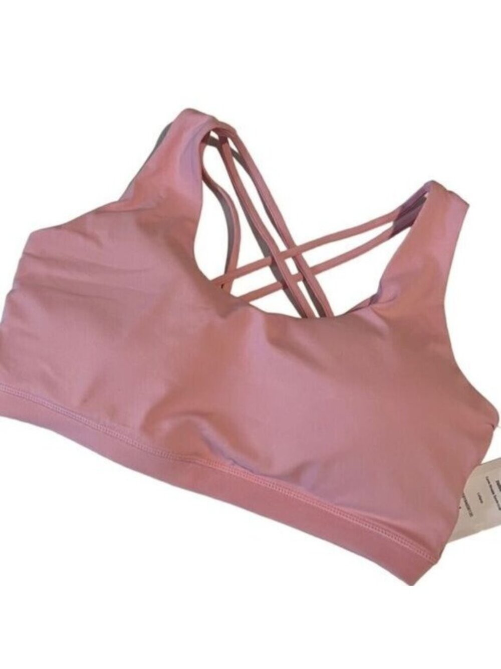 Cotton On Lollipop Pink Curve Strappy Sports Bra Size 14 NWT